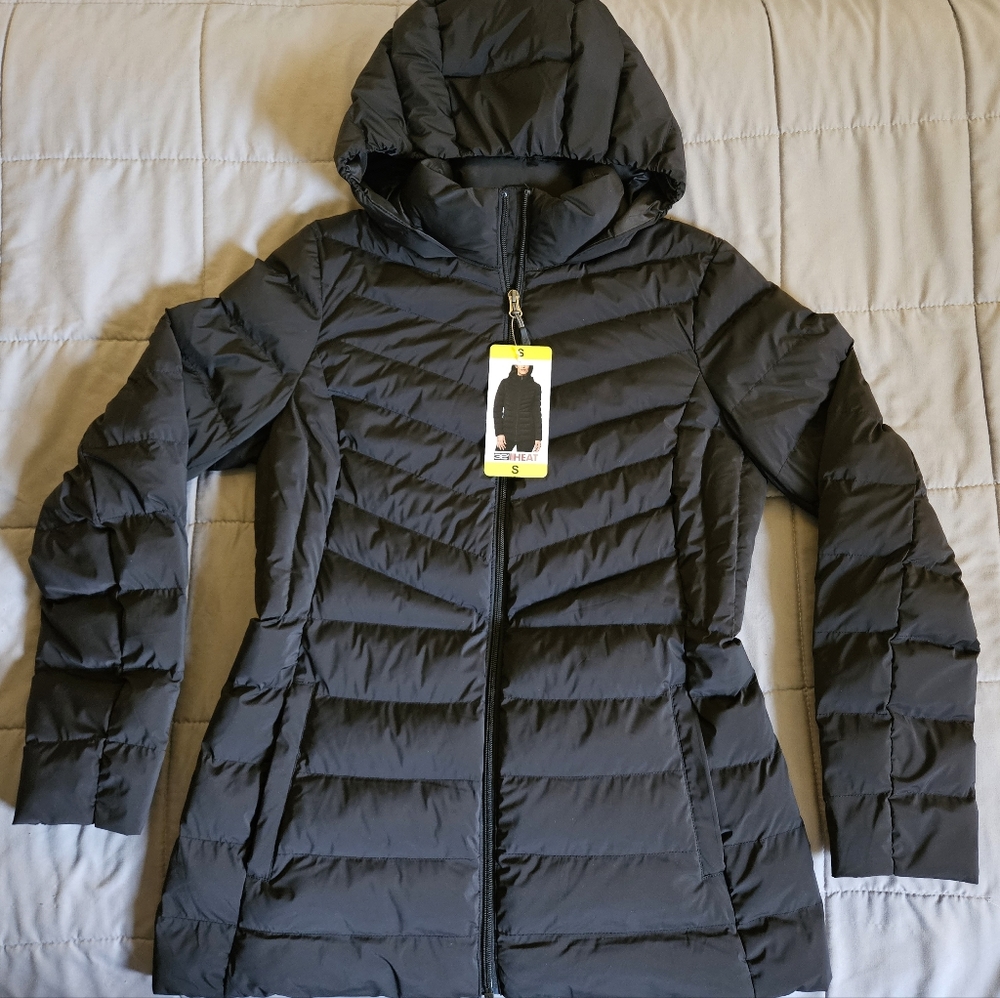 32 Degrees Heat Women's Black Puffer Coat